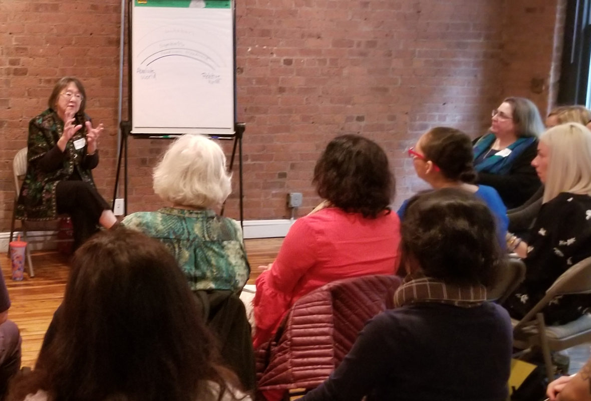 Phyllis Lei Furumoto at a conference in NYC hosted by the NYC Reiki Center and Brian Brunius