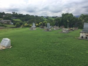 Photo of the Kapaa-Kealia Cemetery on Kauai where Phyllis Lei Furumoto's ashes will be interred on November 24, 2019