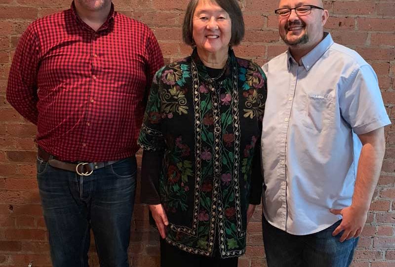 Photo of Brian Brunius, Phyllis Furumoto, and Christopher Tellez in New York, November 2019