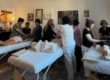 Photo of students holding a Reiki Circle at the NYC Reiki Center in New York City with Brian Brunius.